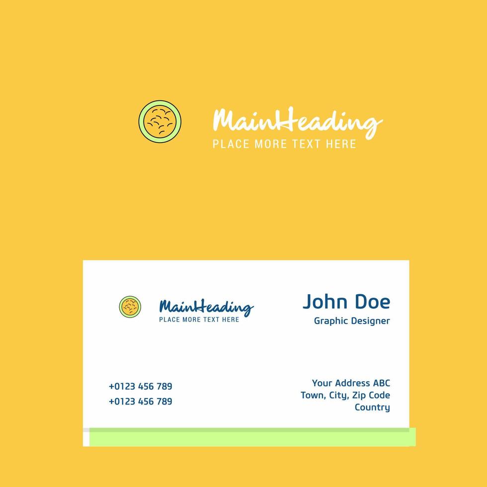 Bacteria logo Design with business card template Elegant corporate identity Vector