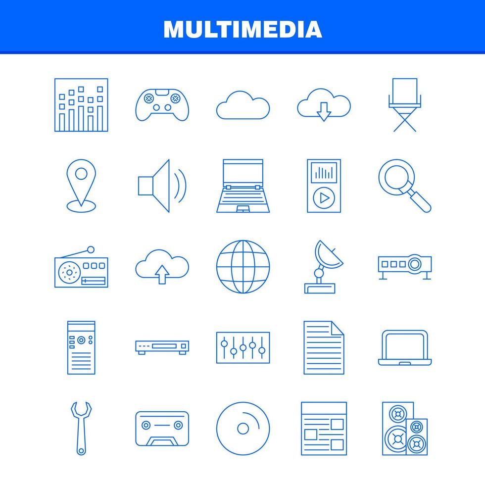 icono de línea multimedia para impresión web y kit de uxui móvil, como bola de discoteca, bola de discoteca, bola de discoteca, ecualizador de bola, vector de paquete de pictogramas de ritmo