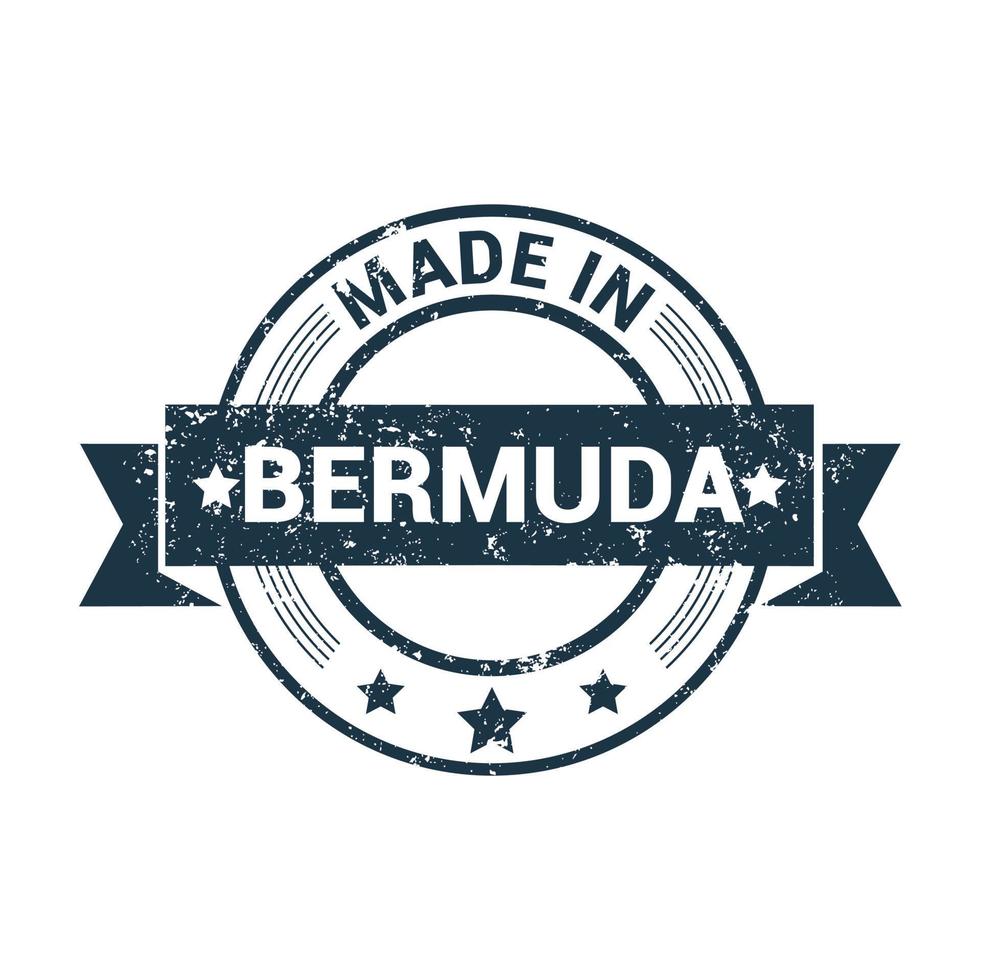 Bermuda stamp design vector