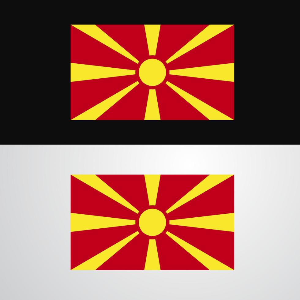 Macedonia Flag banner design vector