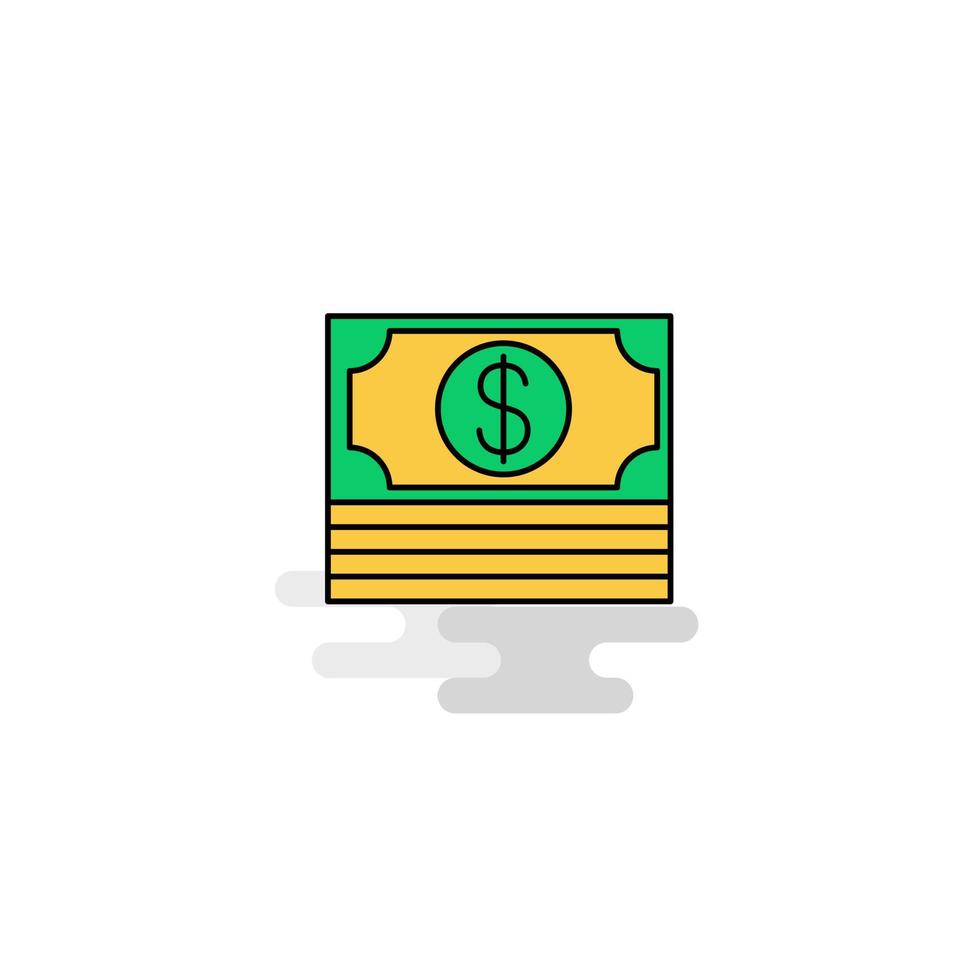 Flat Dollar Icon Vector