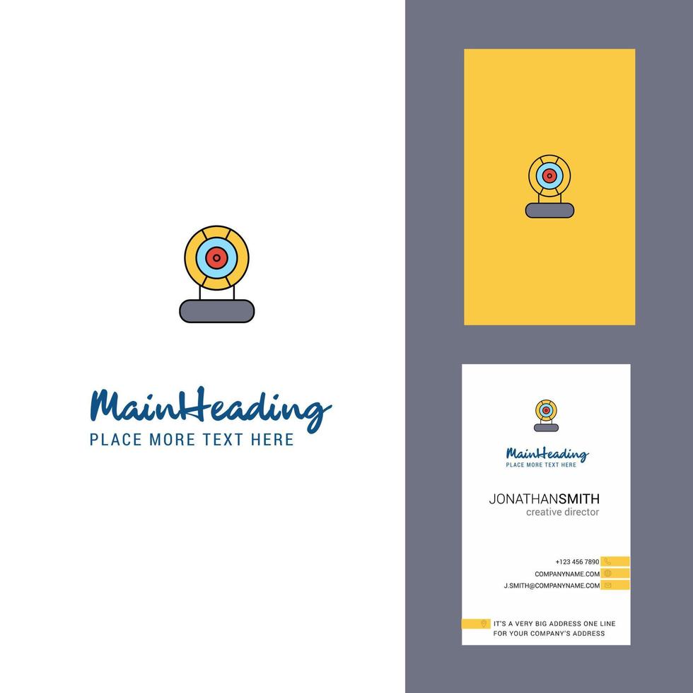Microphone Creative Logo and business card vertical Design Vector