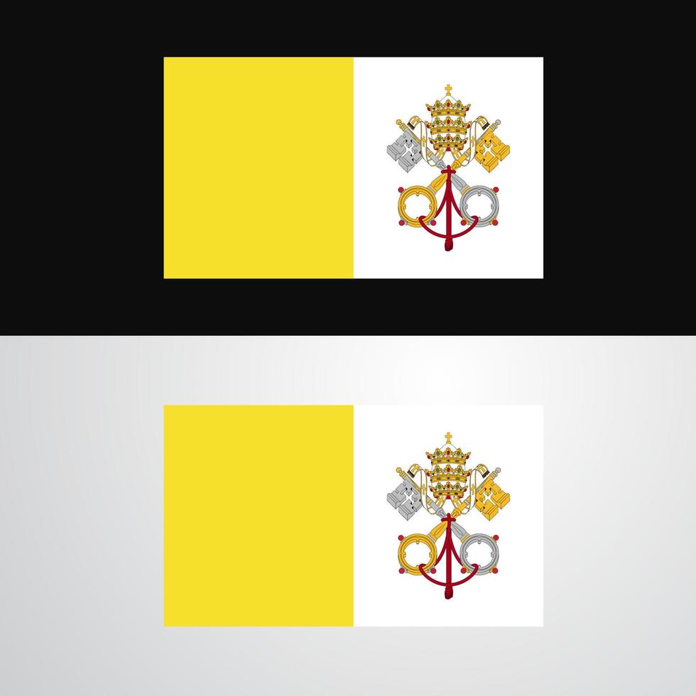 Vatican City Holy See Flag banner design vector