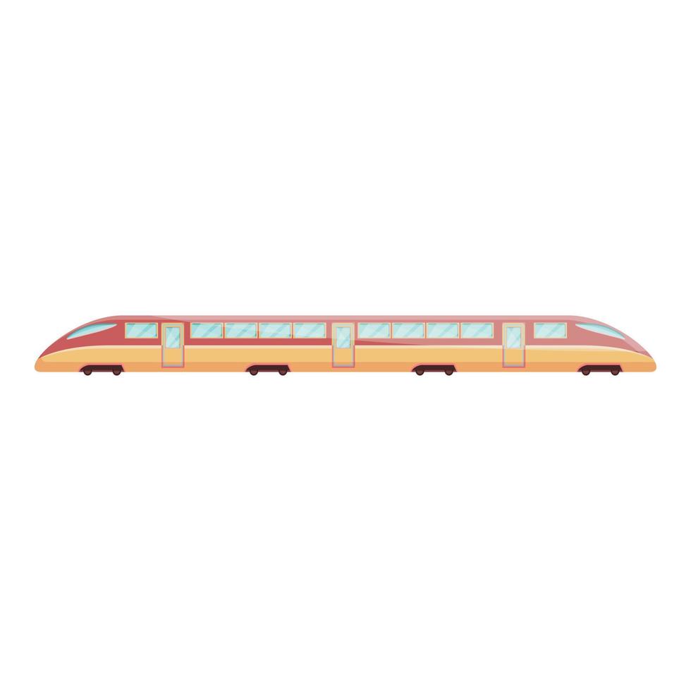 Train express rail icon, cartoon style vector