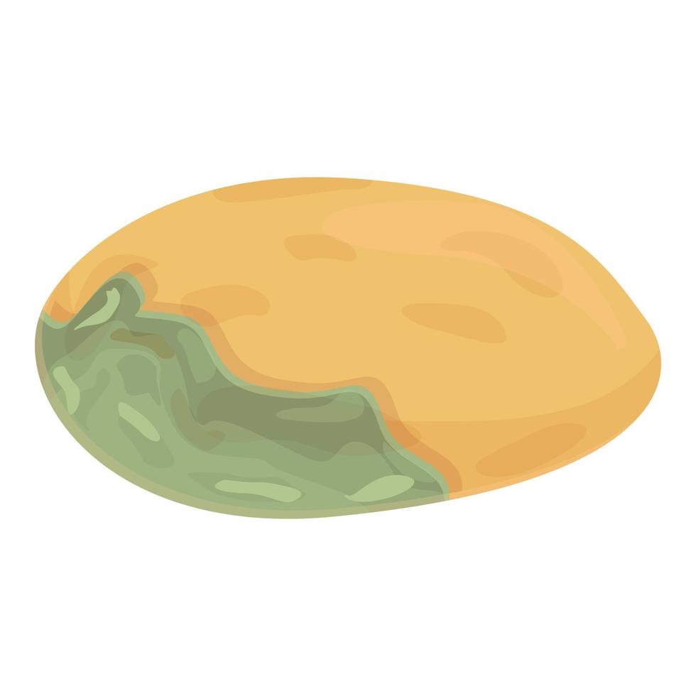 Contaminated potato icon cartoon vector. Food bacteria vector