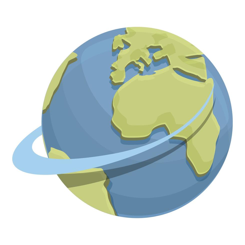 Travel world icon cartoon vector. Around globe vector