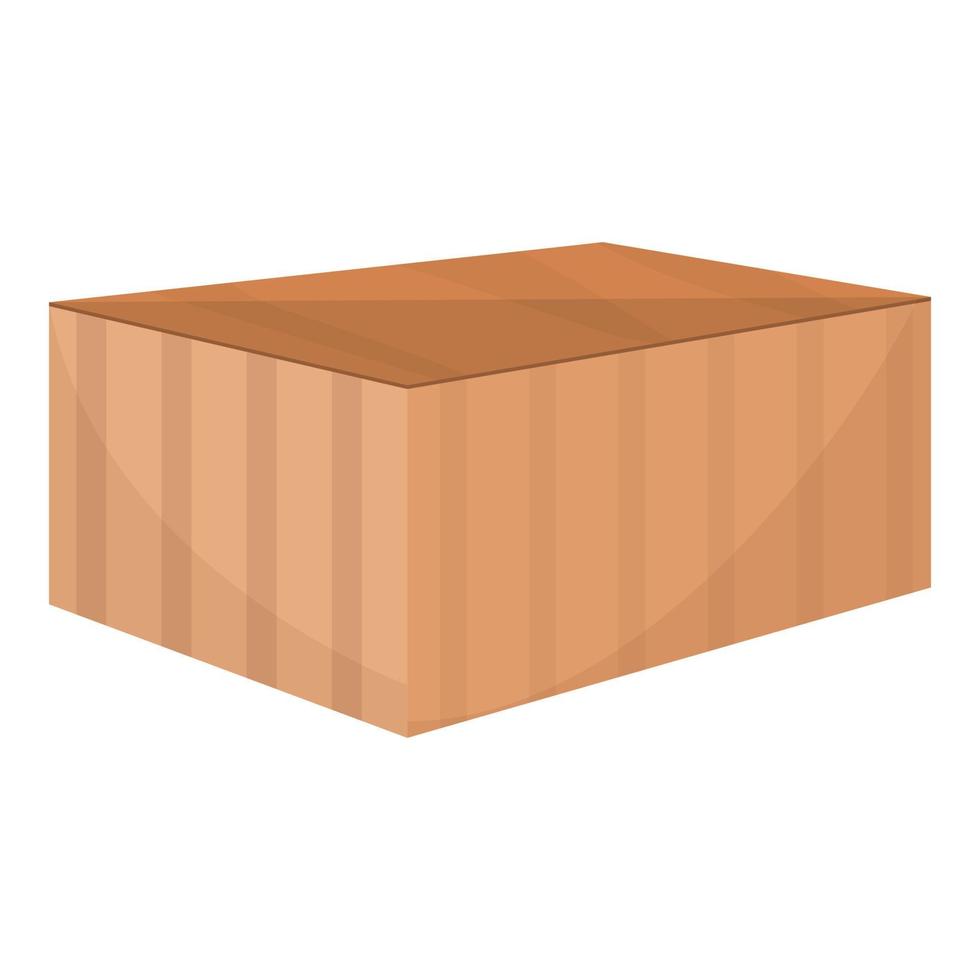 Plywood machine product icon, cartoon style vector