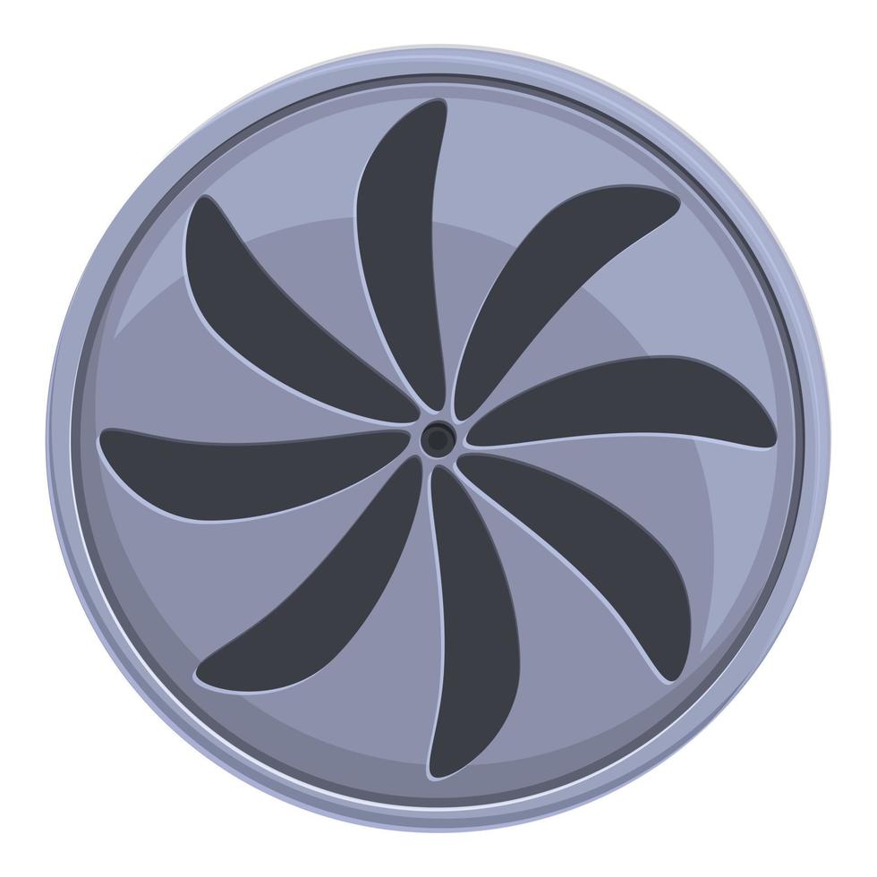 Hole manhole icon, cartoon style vector