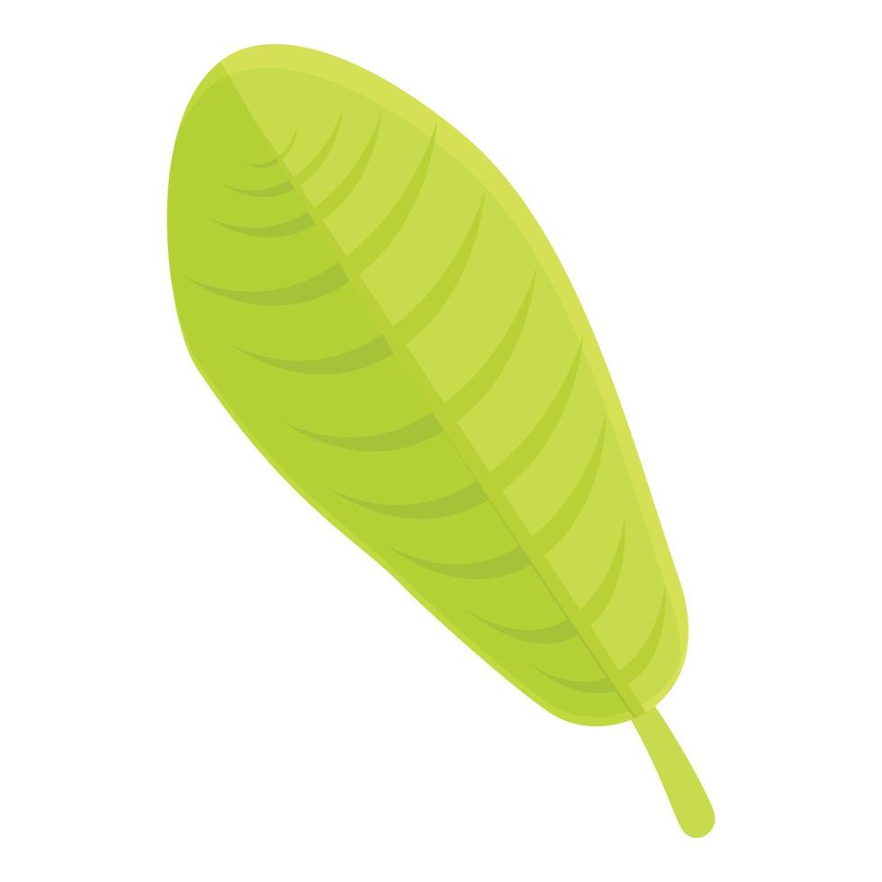 icono de hoja de castaño, estilo de dibujos animados vector