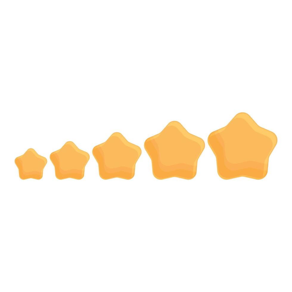 Feedback stars icon cartoon vector. Customer client vector