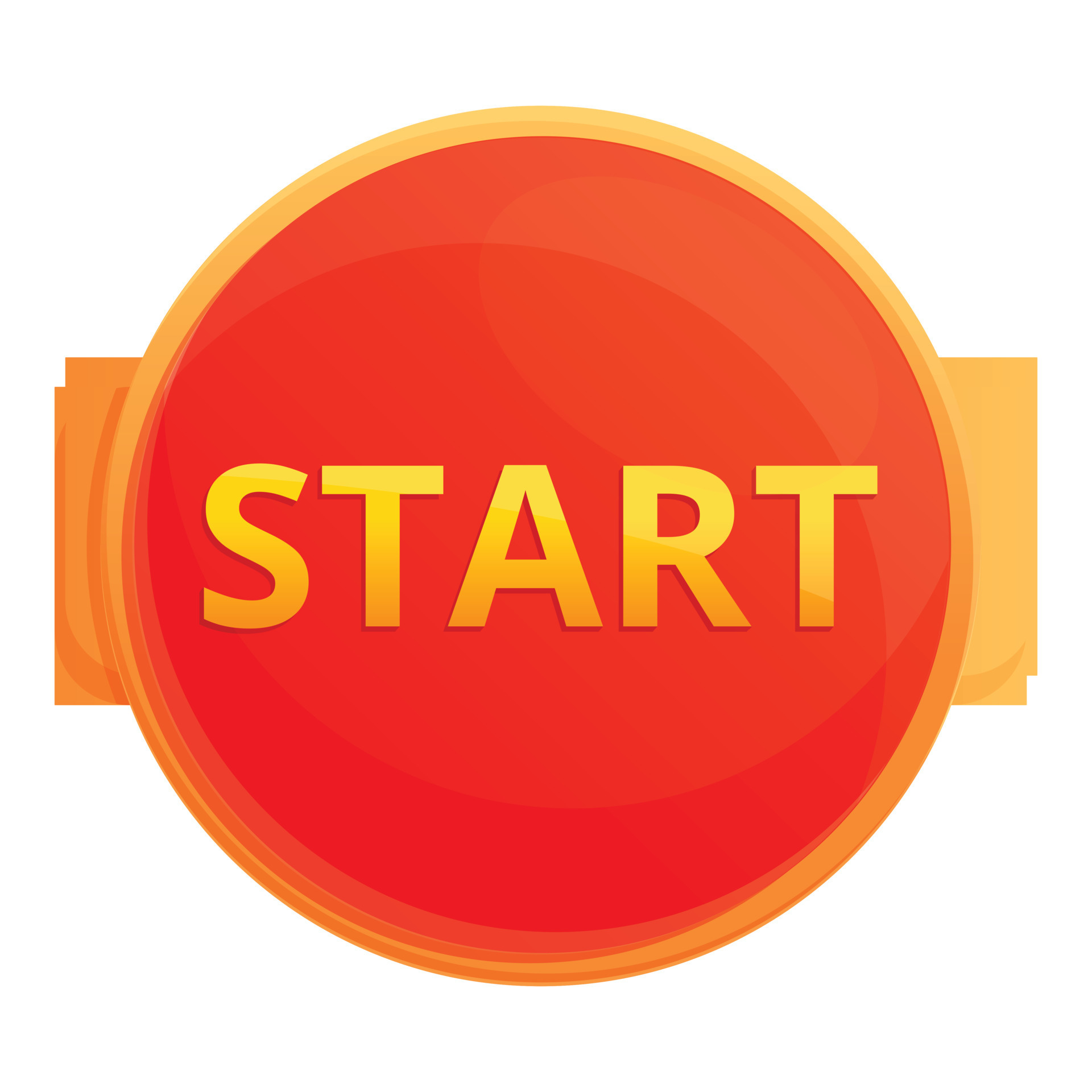 Start button interface icon, cartoon style 14316215 Vector Art at Vecteezy