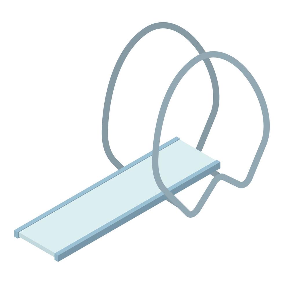 Sport diving board icon, isometric style vector