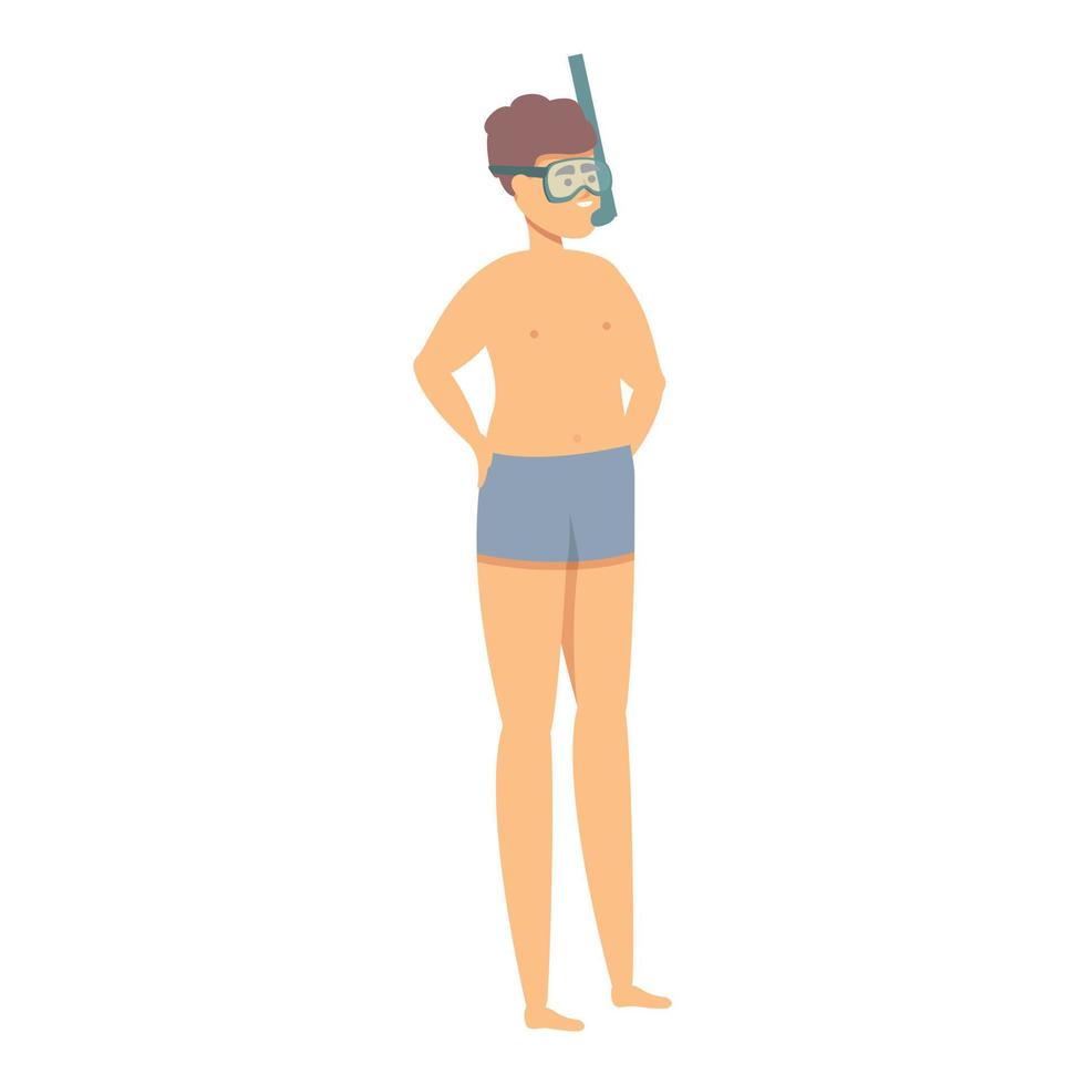 Swim class icon cartoon vector. Pool swimmer vector
