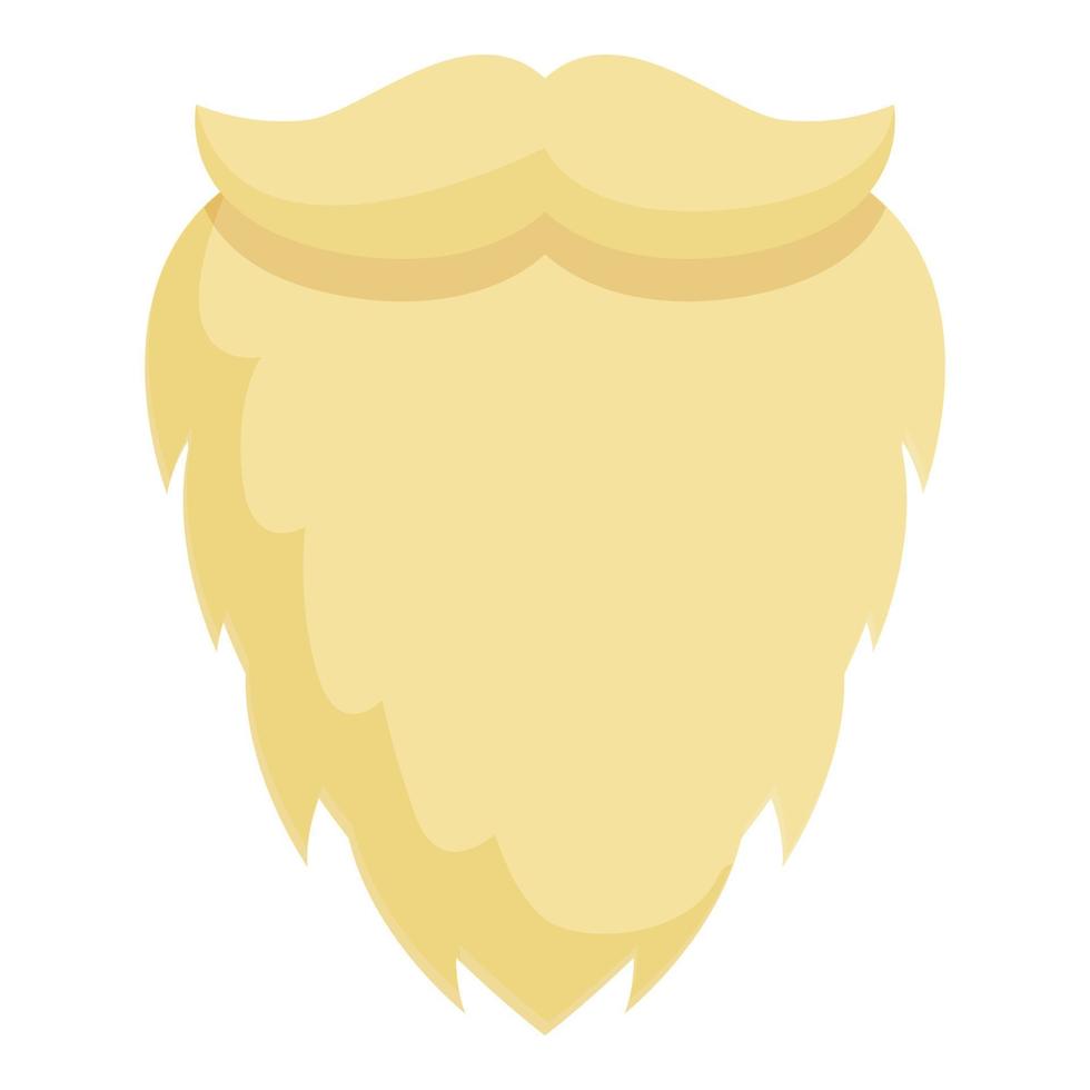White beard icon cartoon vector. Santa beard vector