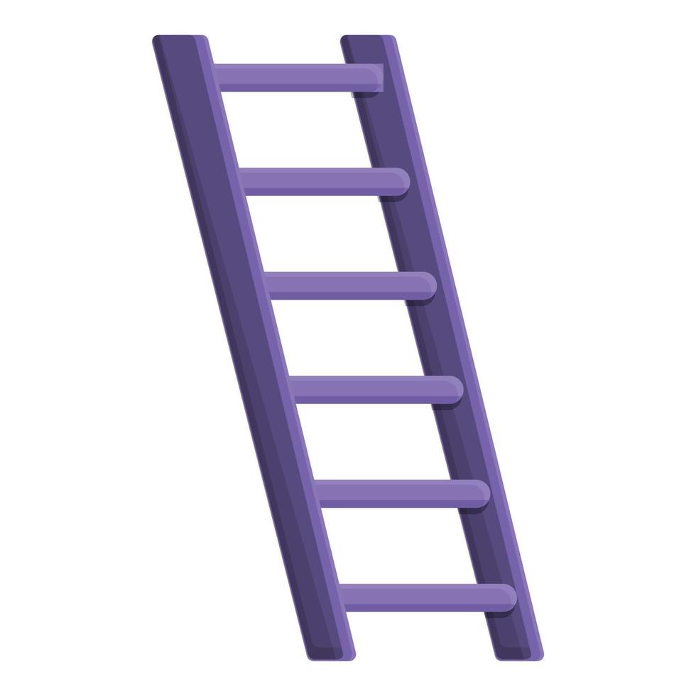 Ladder icon, cartoon style vector