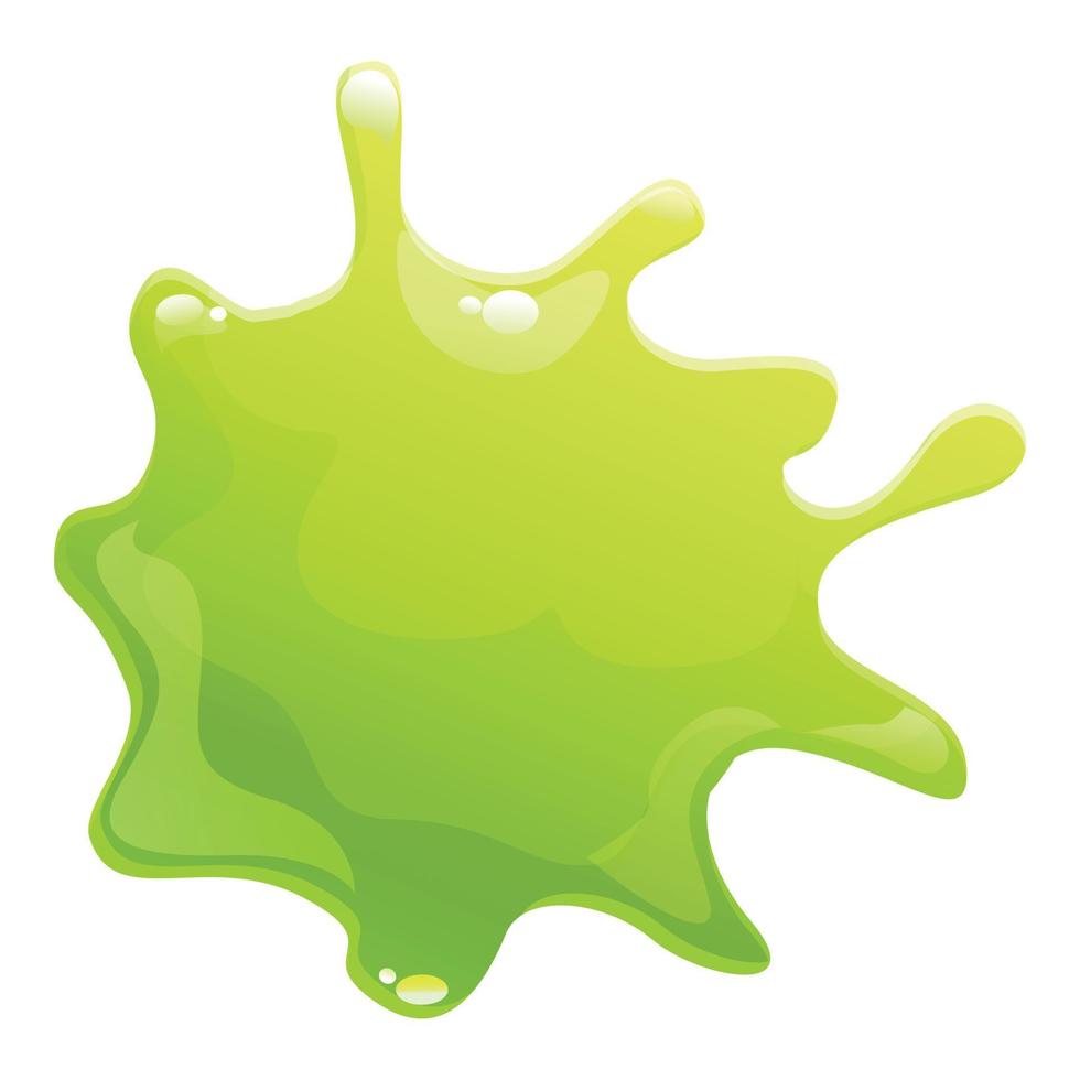 Mucus splash icon cartoon vector. Slime drip vector