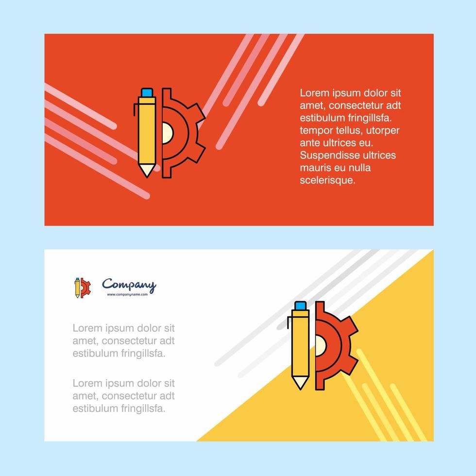 Setting abstract corporate business banner template horizontal advertising business banner vector