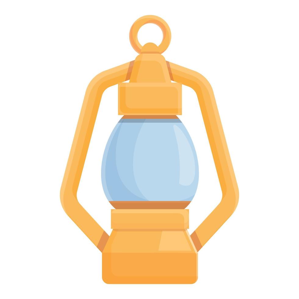 Safari light lamp icon, cartoon style vector