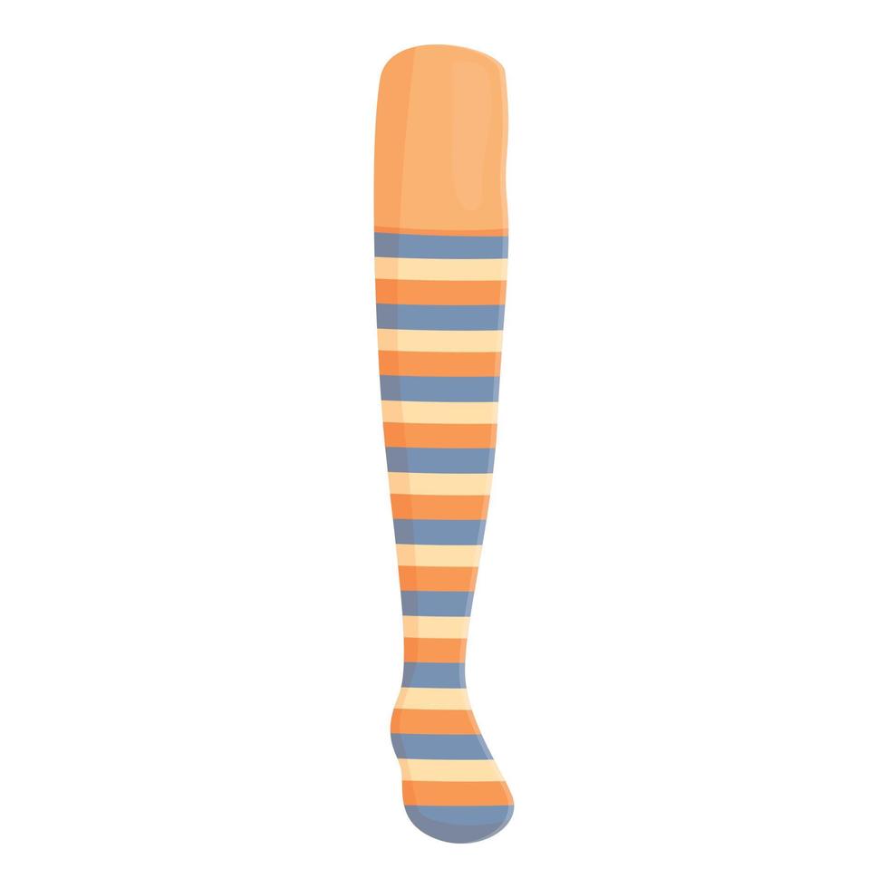 Colorful stocking icon cartoon vector. Winter sock vector