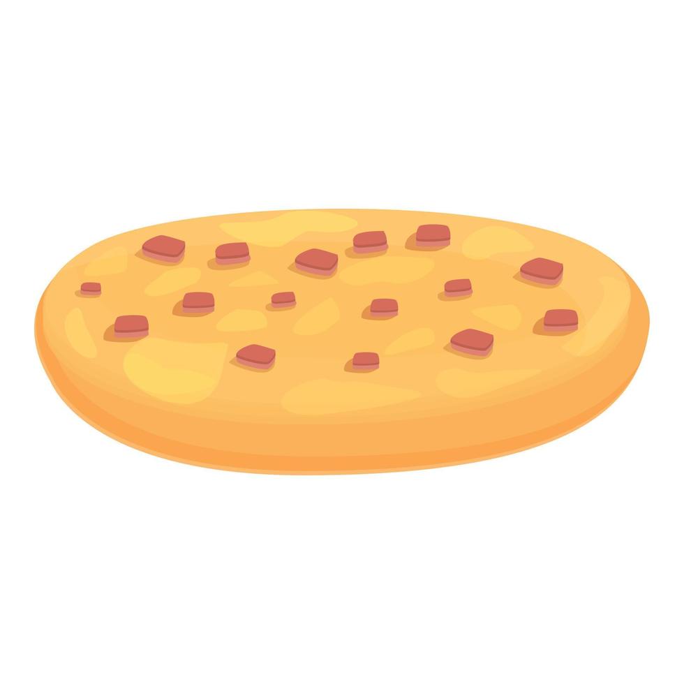 Sausage pizza icon cartoon vector. Australian food vector