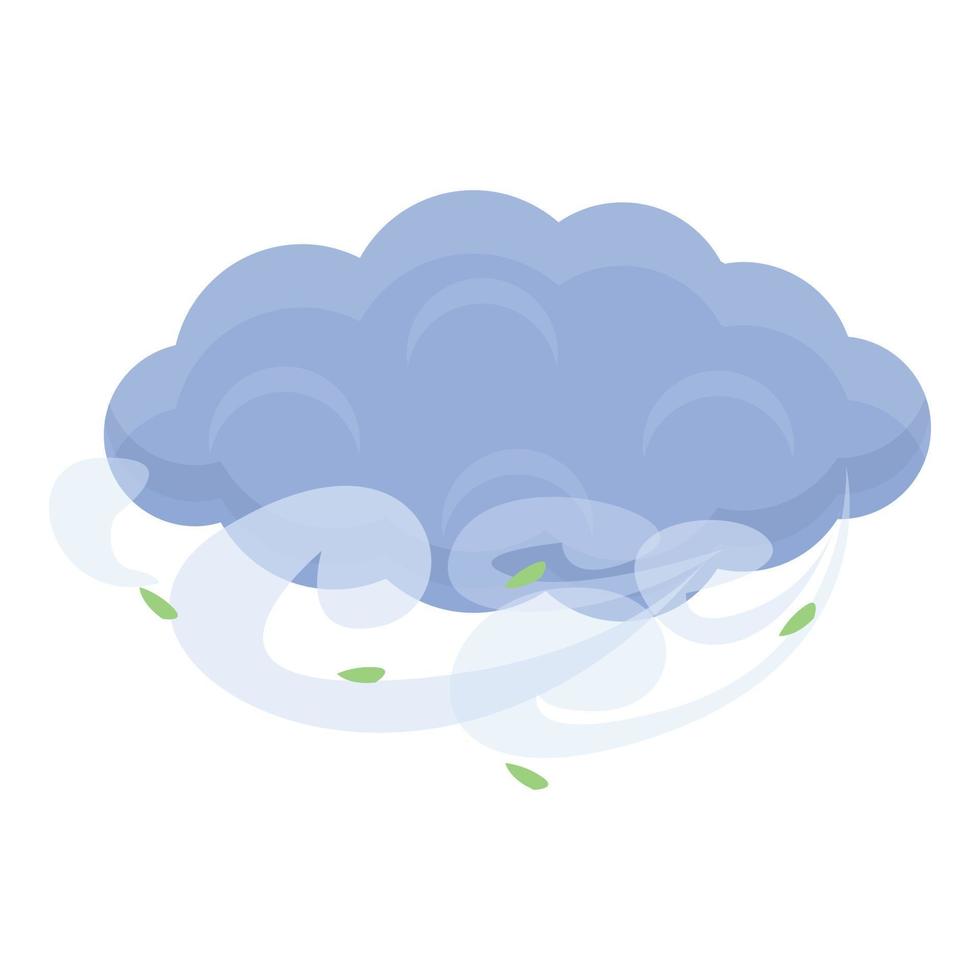 icono de nubes de temporada, estilo de dibujos animados vector