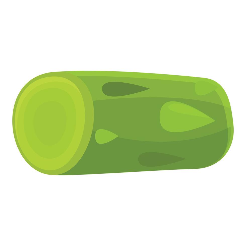Raw asparagus icon, cartoon style vector