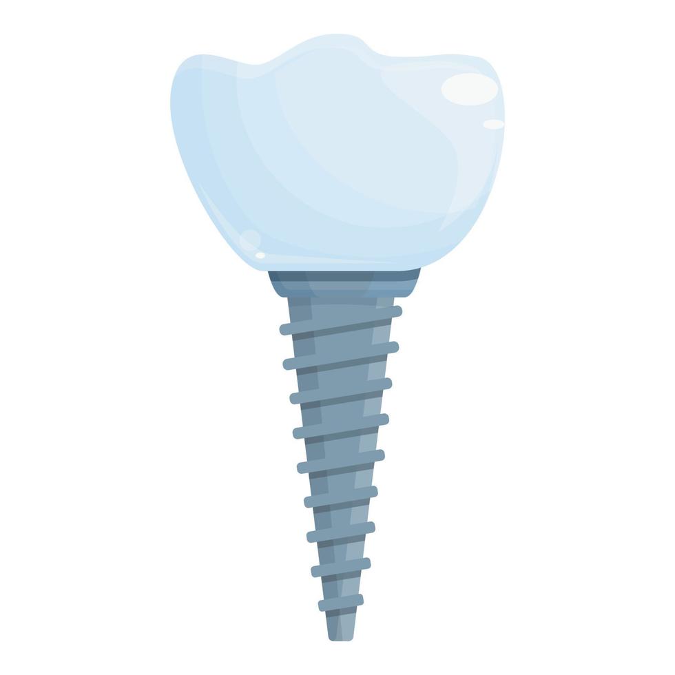 Model implant icon cartoon vector. Tooth crown vector