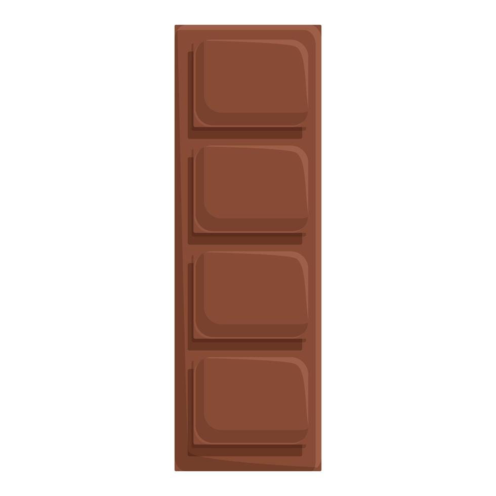 vector de dibujos animados de icono de barra de chocolate. comida de fuego