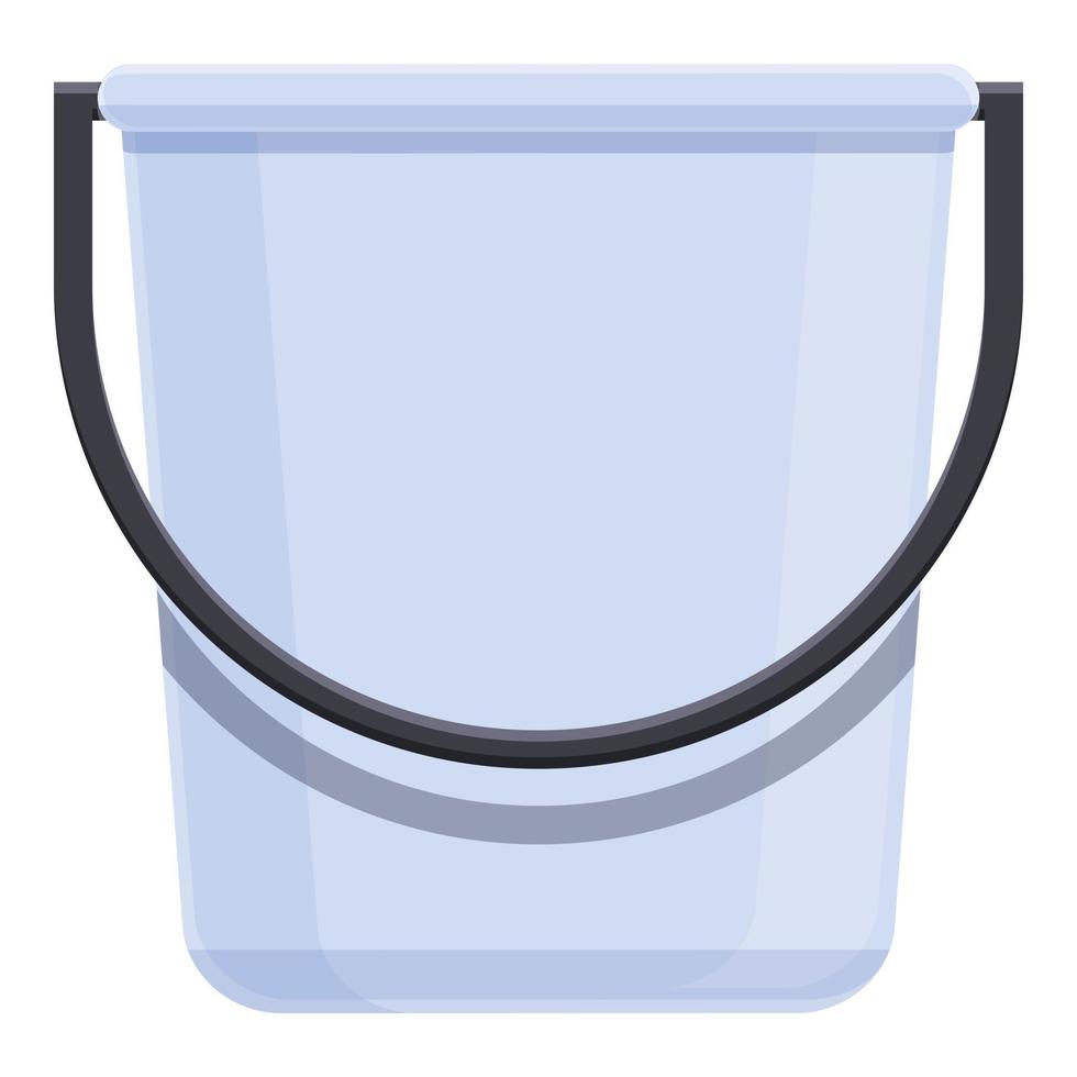 Bucket icon, cartoon style vector