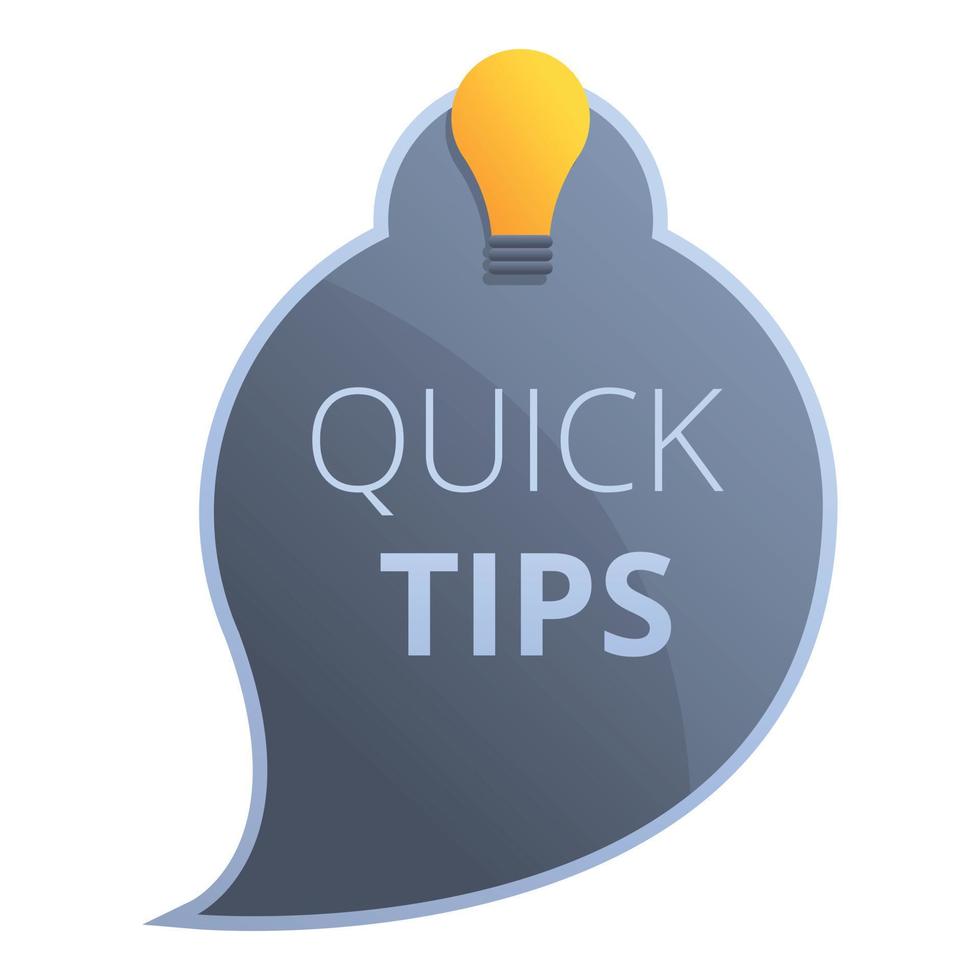 Tips hacks icon, cartoon style vector