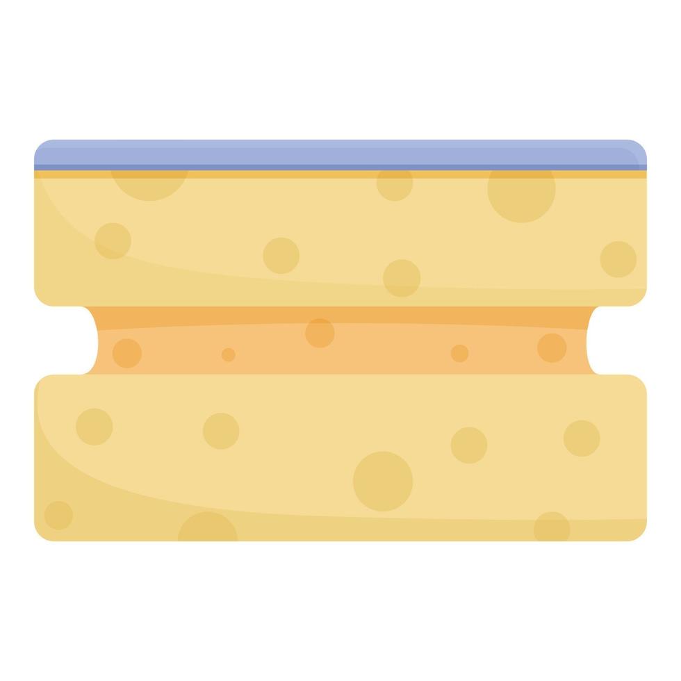 Cleaning sponge icon cartoon vector. Company person vector