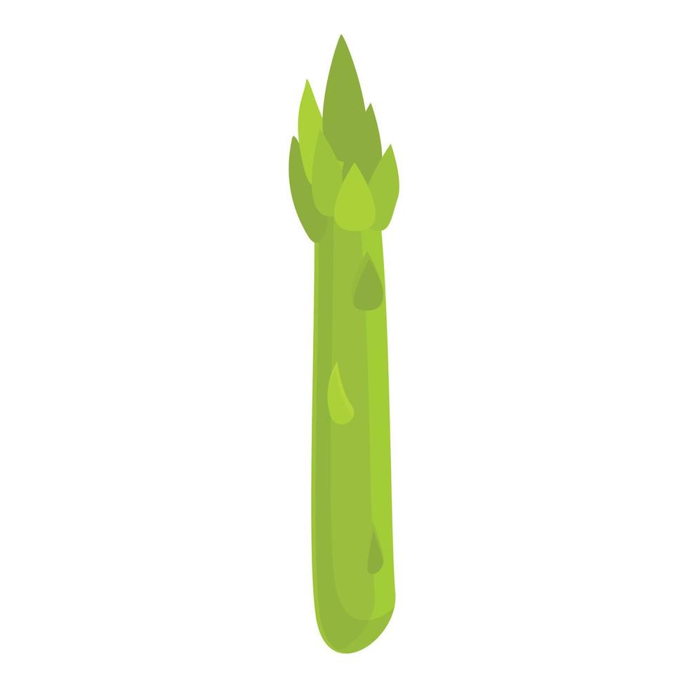 Farm asparagus icon, cartoon style vector