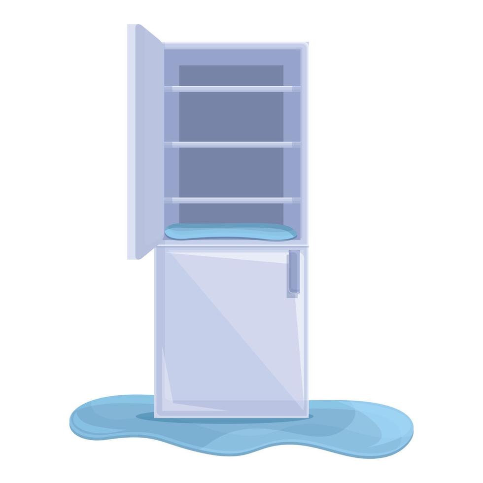 Fast refrigerator repair icon, cartoon style vector