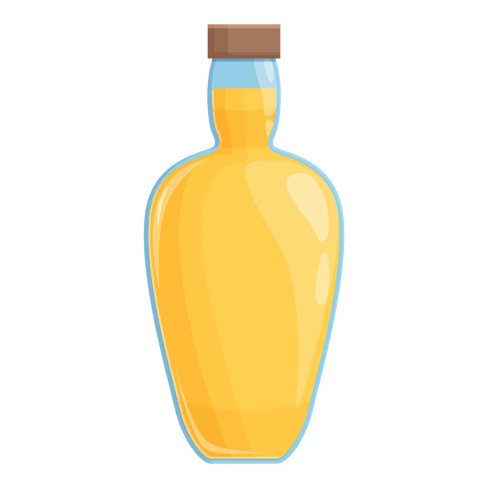 vector de dibujos animados de icono de botella de chupito de tequila. limón mexicano