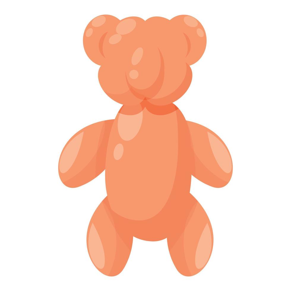 vector de dibujos animados de icono de oso de globo. juguete de animales