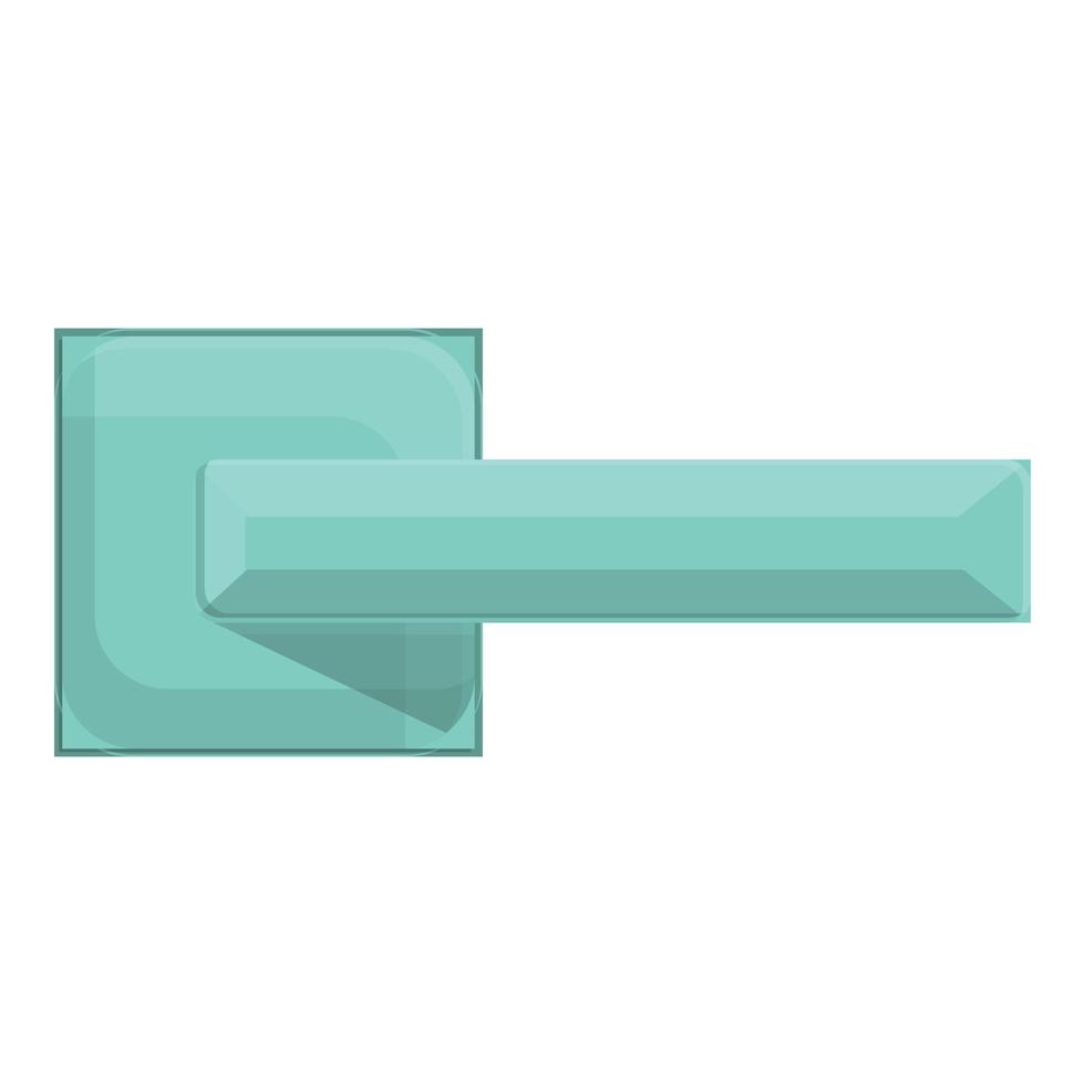 Control door handle icon, cartoon style vector