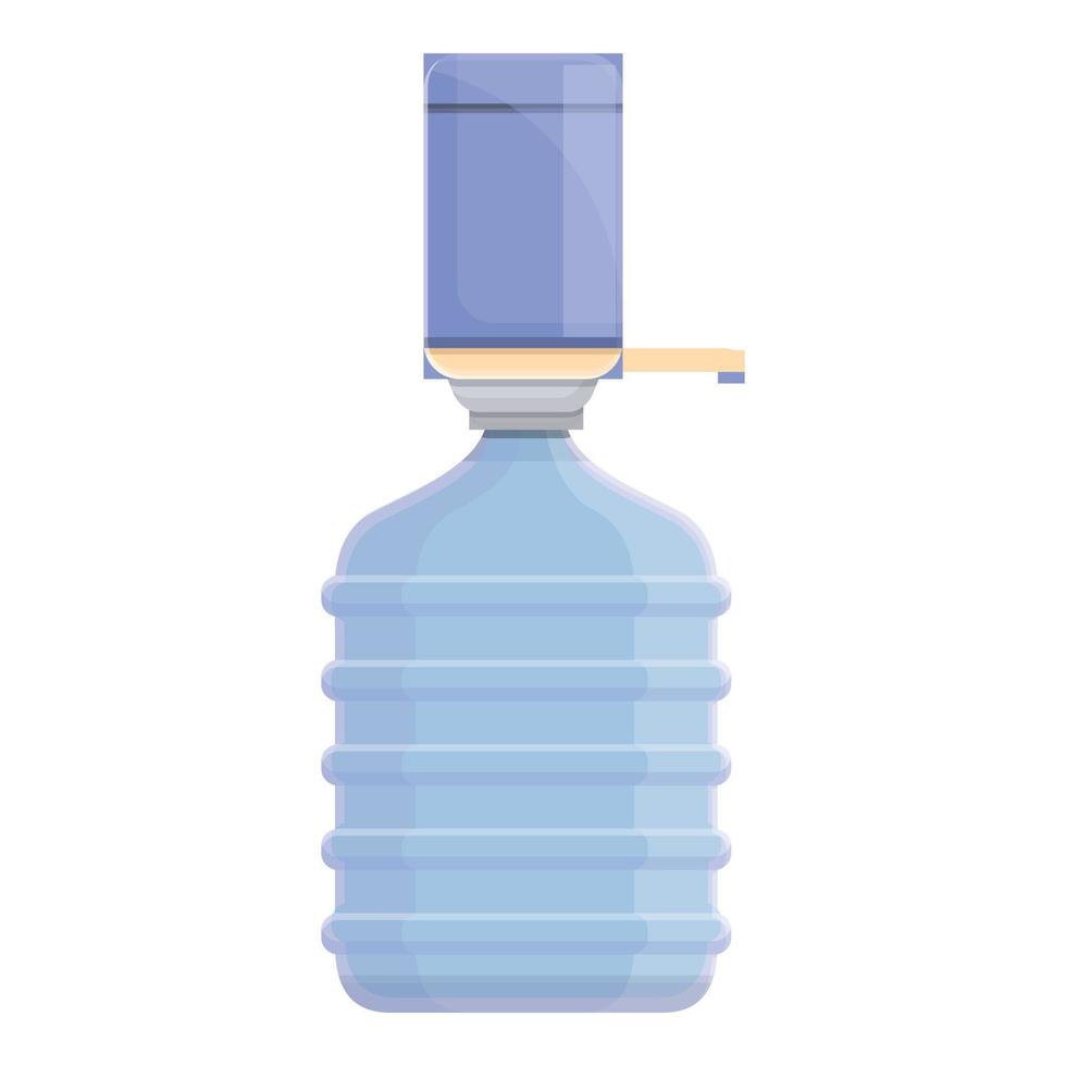 icono de botella de agua de oficina, estilo de dibujos animados vector