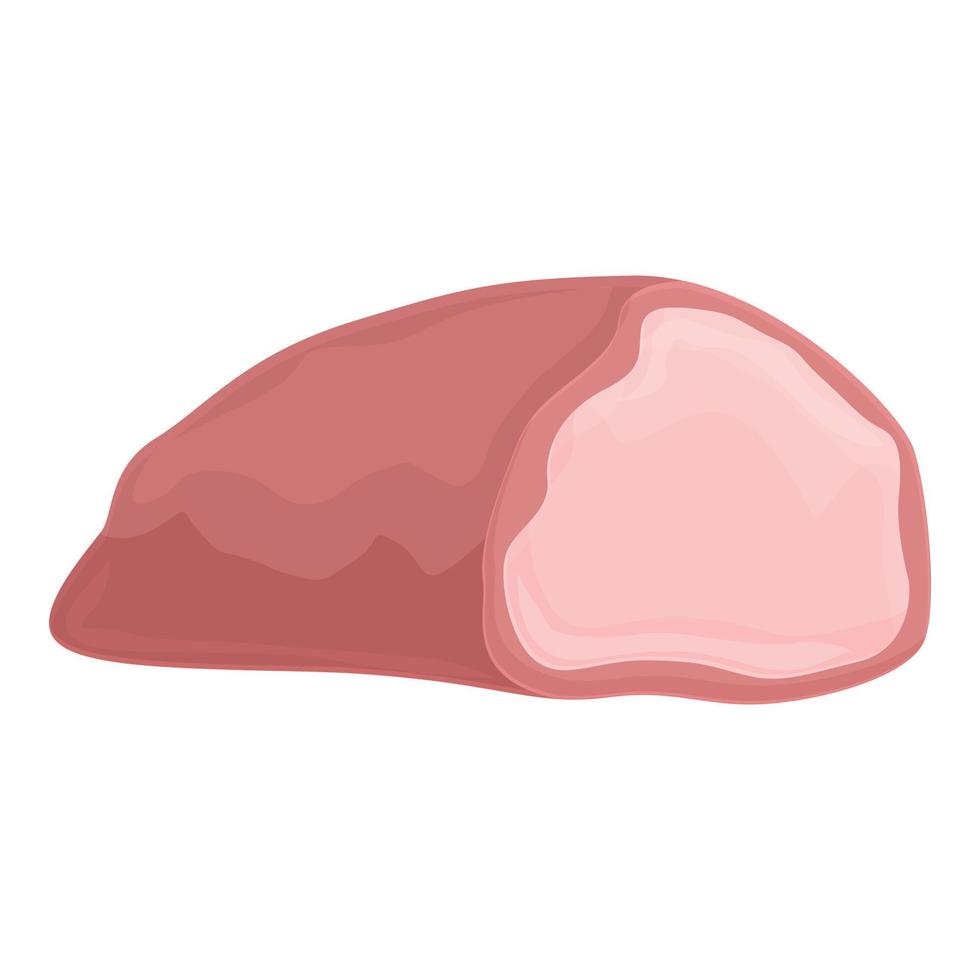 vector de dibujos animados de icono de comida de carne. cocinar barbacoa