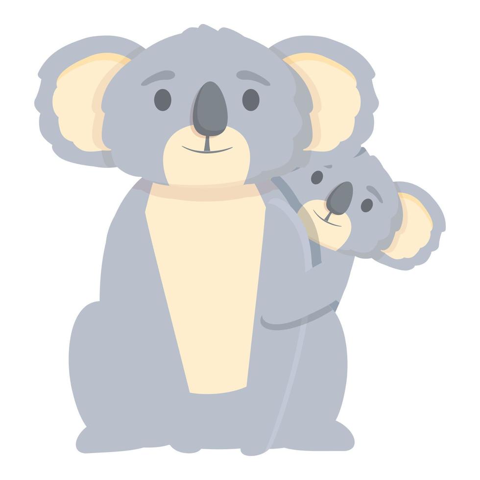 Koala family icon cartoon vector. Cure bear vector