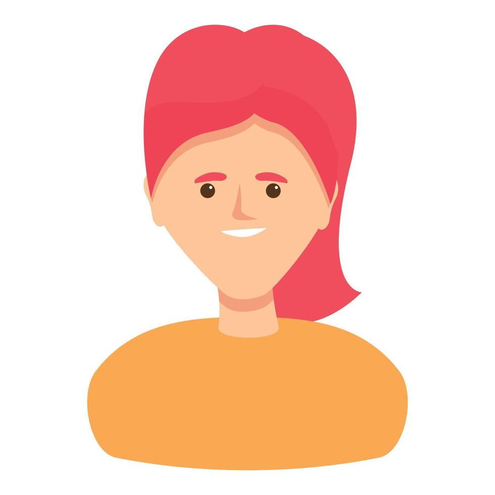 Girl person candidate icon cartoon vector. Job talent vector