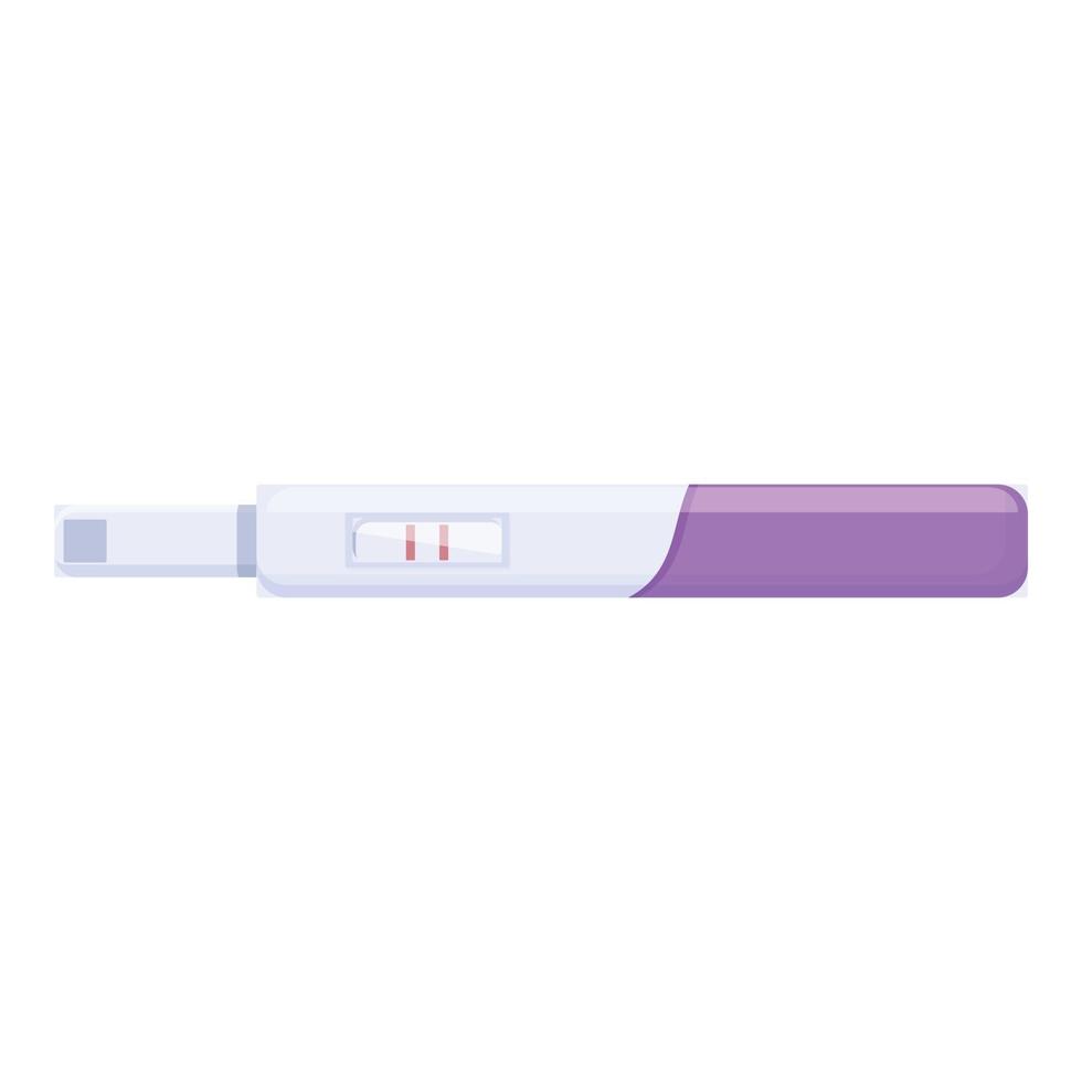 Box pregnant test icon cartoon vector. Positive pregnancy vector