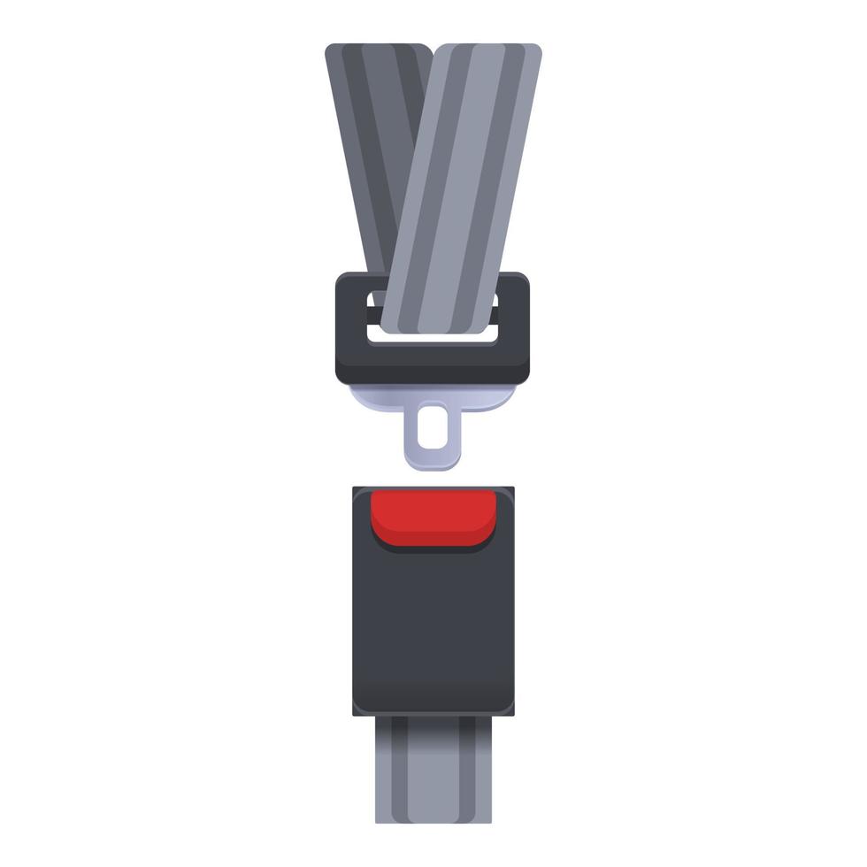 vector de dibujos animados de icono de cinturón de sujeción. seguridad del coche