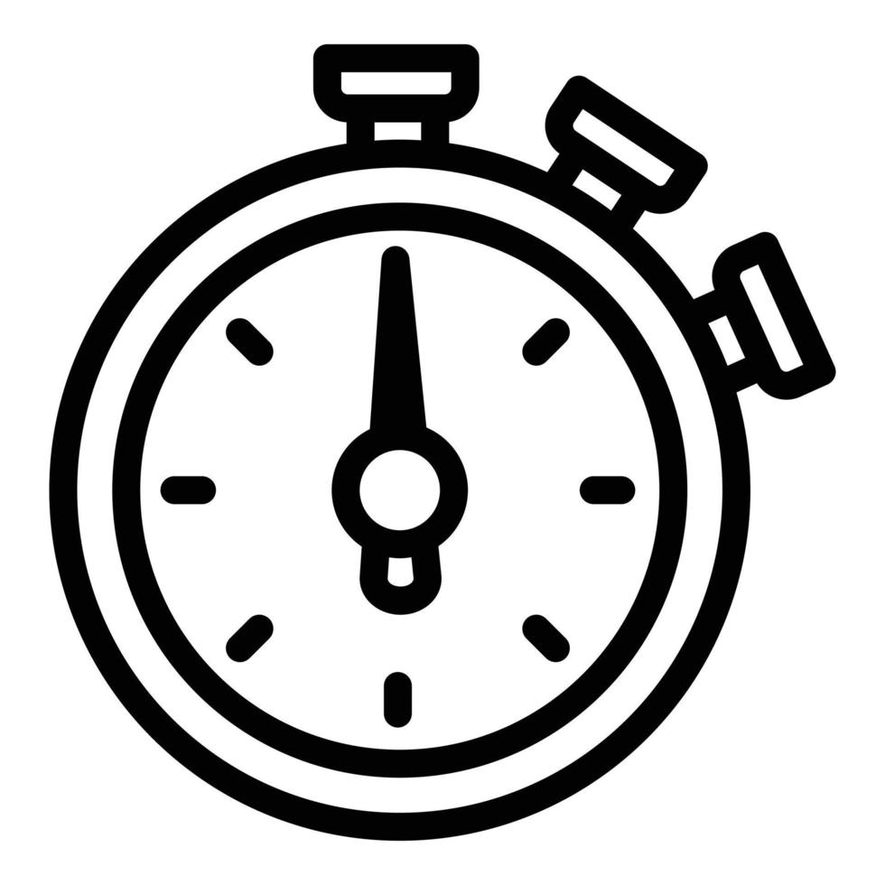 Boxing stopwatch icon, outline style vector