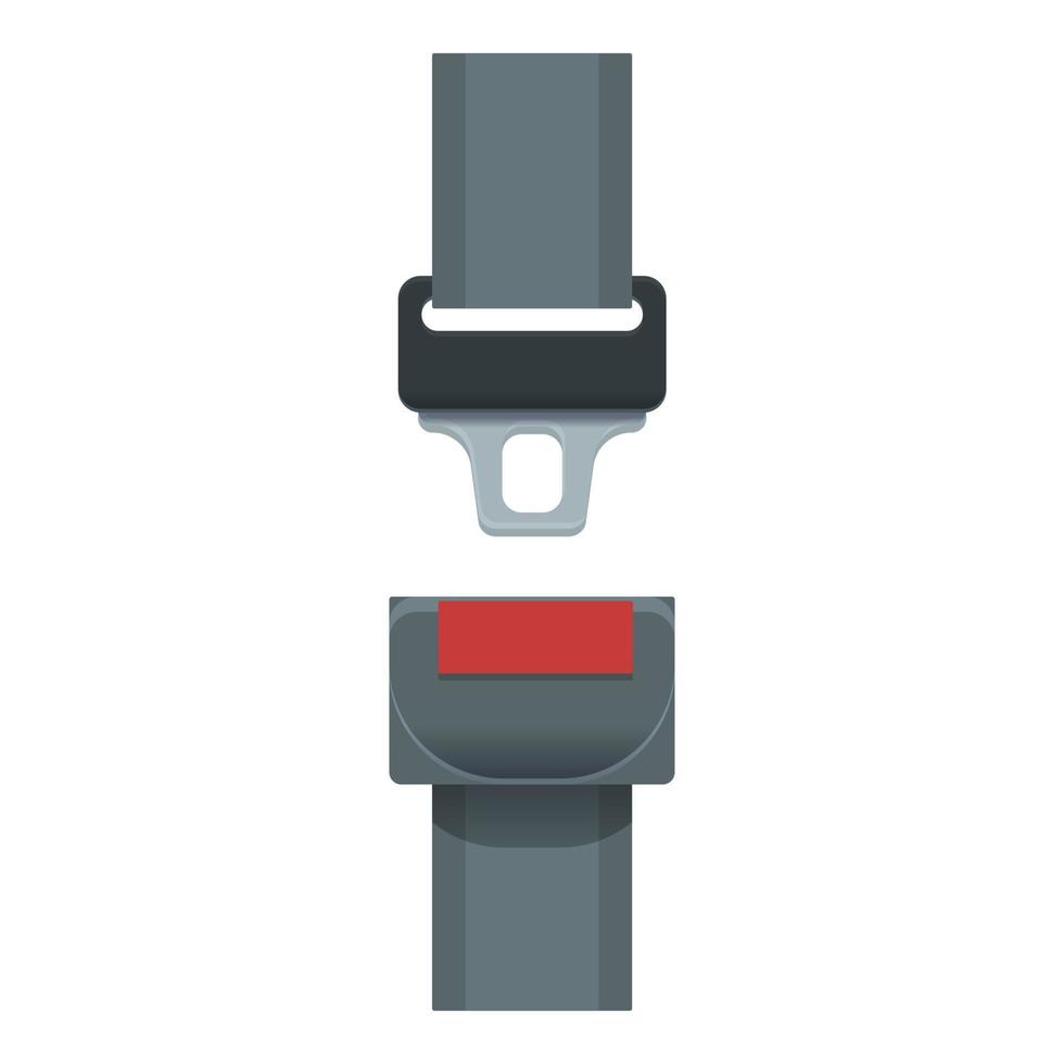 Safety belt icon cartoon vector. Car seat vector