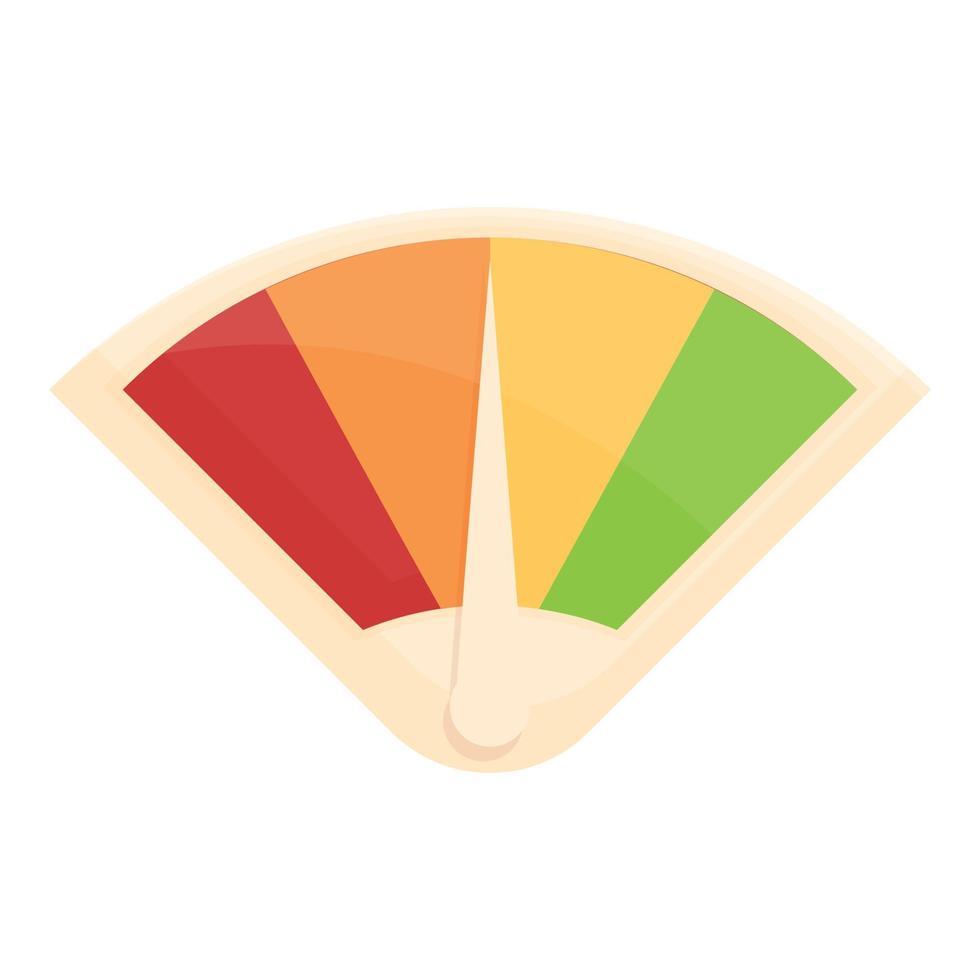 Level meter icon cartoon vector. Customer feedback vector