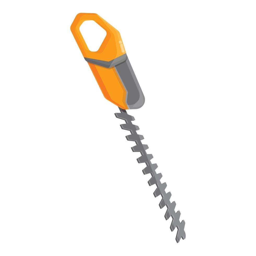 Bush trimmer icon cartoon vector. Grass garden vector