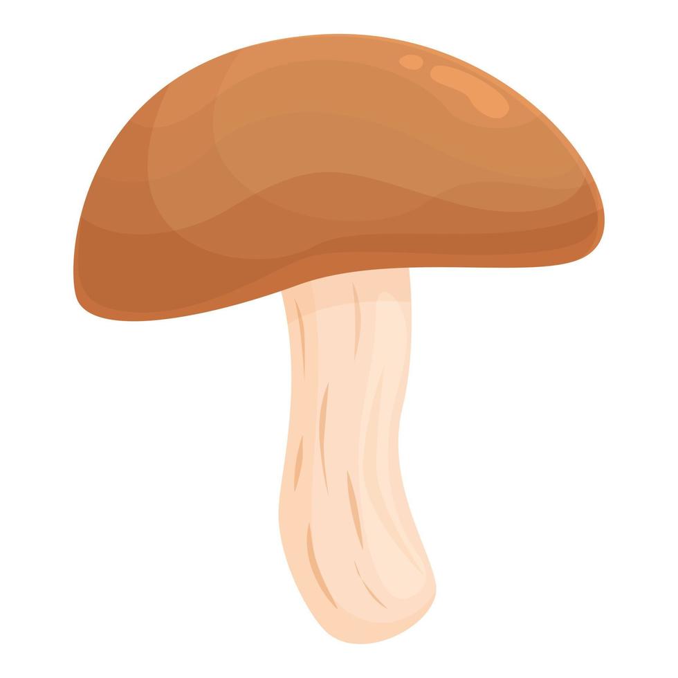 Agriculture shiitake icon cartoon vector. Mushroom food vector