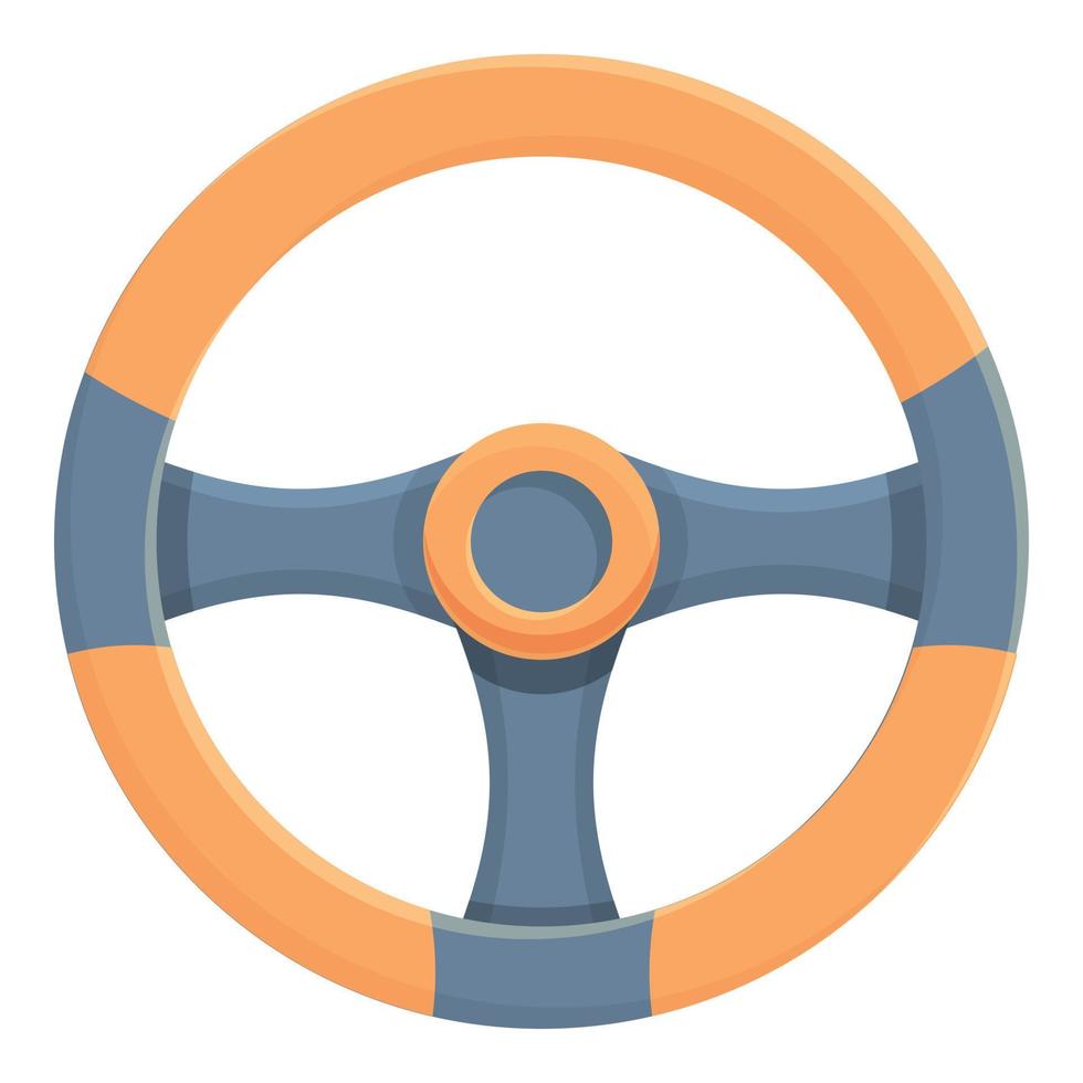 Gamer steering wheel icon cartoon vector. Esport computer vector