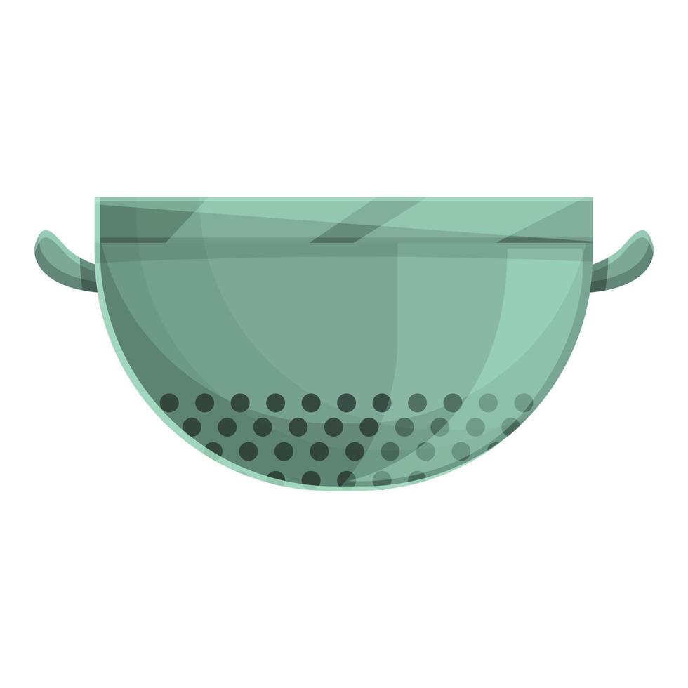 Bakery colander icon cartoon vector. Pasta sieve vector