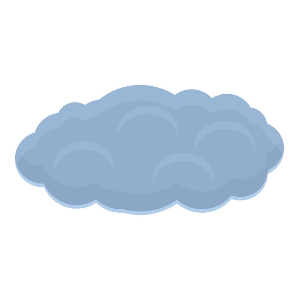 Dark cloud icon, cartoon style vector